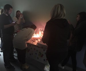 Group celebrating at a Cipher Seeker private party